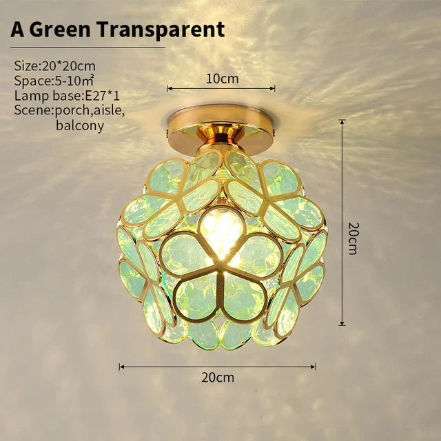 GlowBlossom Crystal Petal Ceiling Light | LED Flower Chandelier