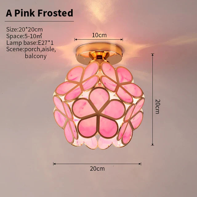 GlowBlossom Crystal Petal Ceiling Light | LED Flower Chandelier