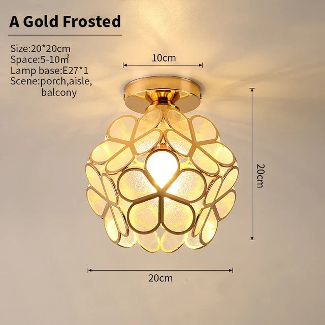 GlowBlossom Crystal Petal Ceiling Light | LED Flower Chandelier