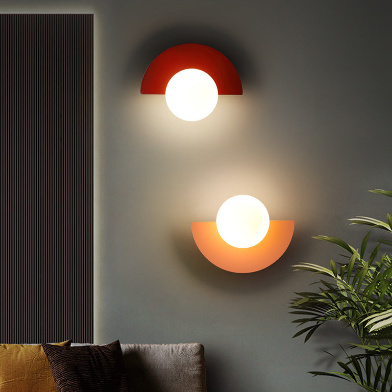 Modern Glass Wall Sconce – Color Pop Design
