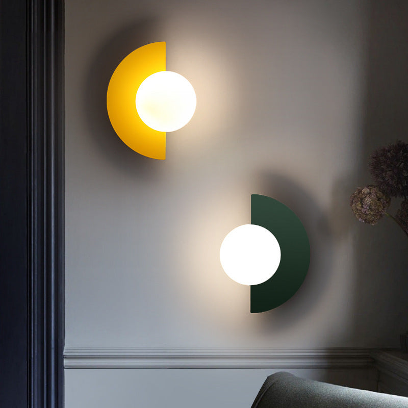 Modern Glass Wall Sconce – Color Pop Design