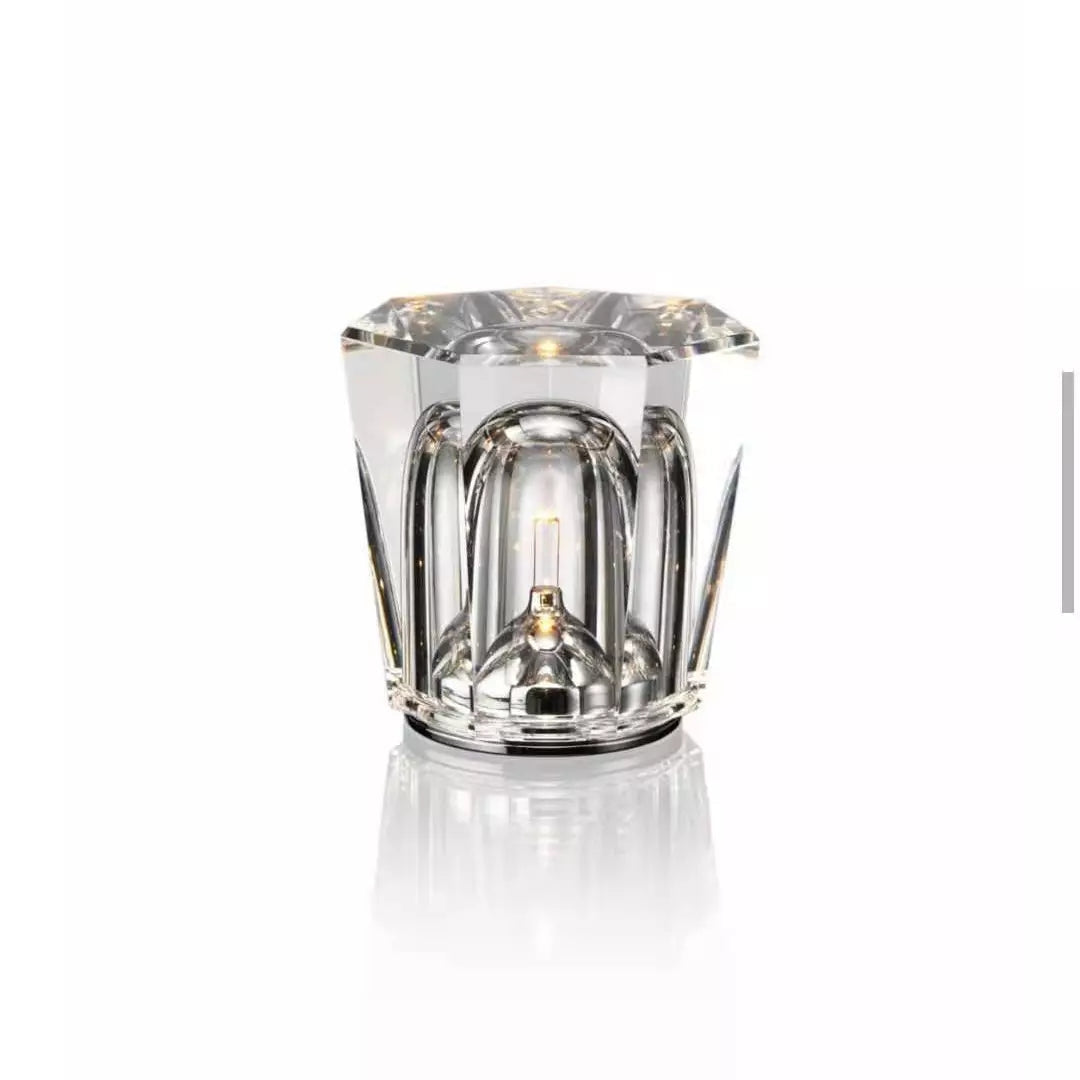 LumiGlimmer | Cordless Crystal Table Lamp