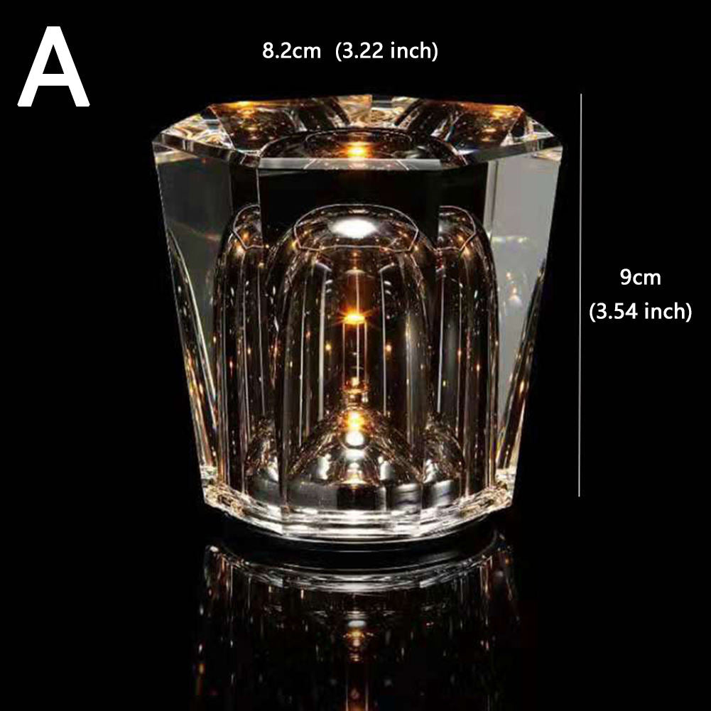 LumiGlimmer | Cordless Crystal Table Lamp