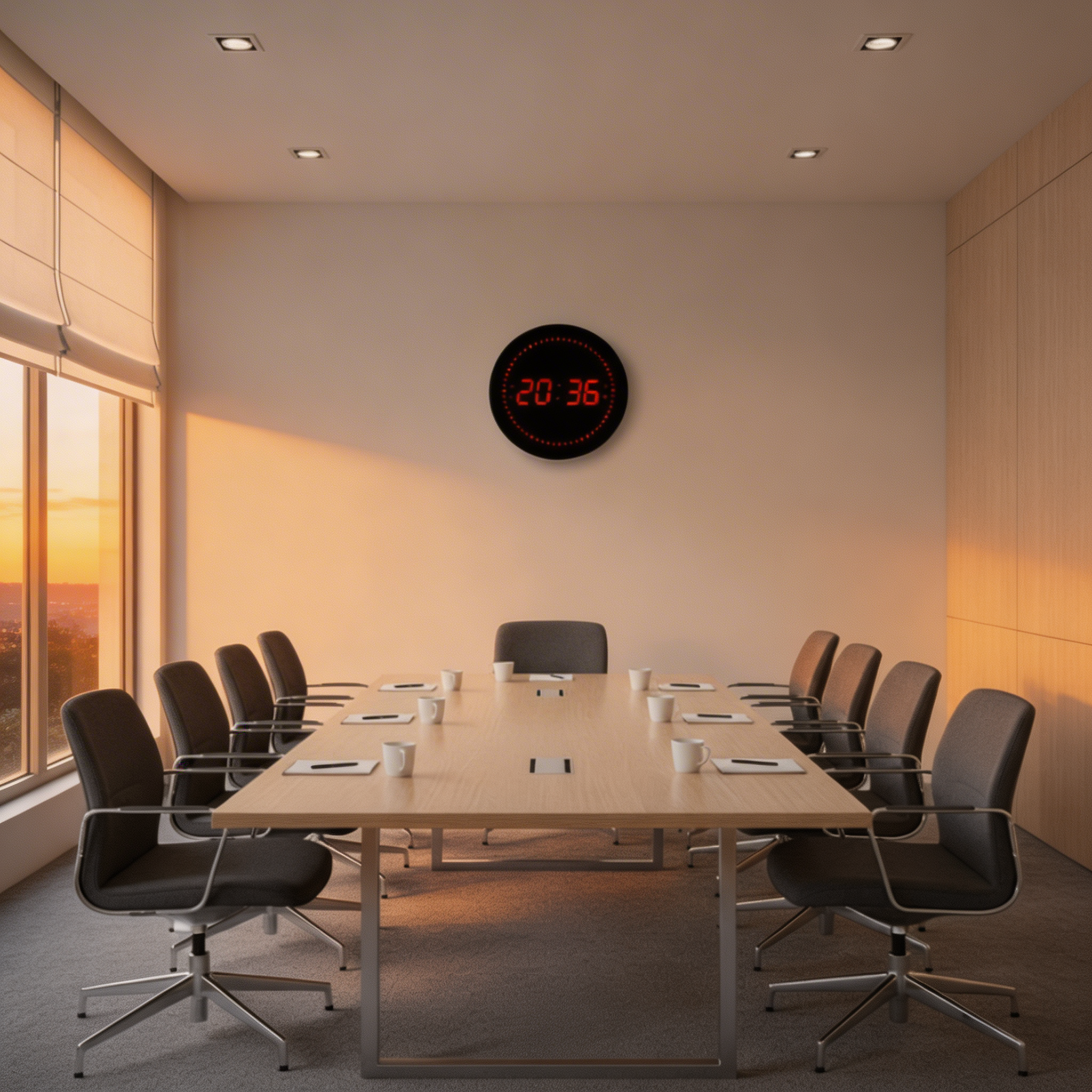 Horloge Murale Numérique – Affichage LED