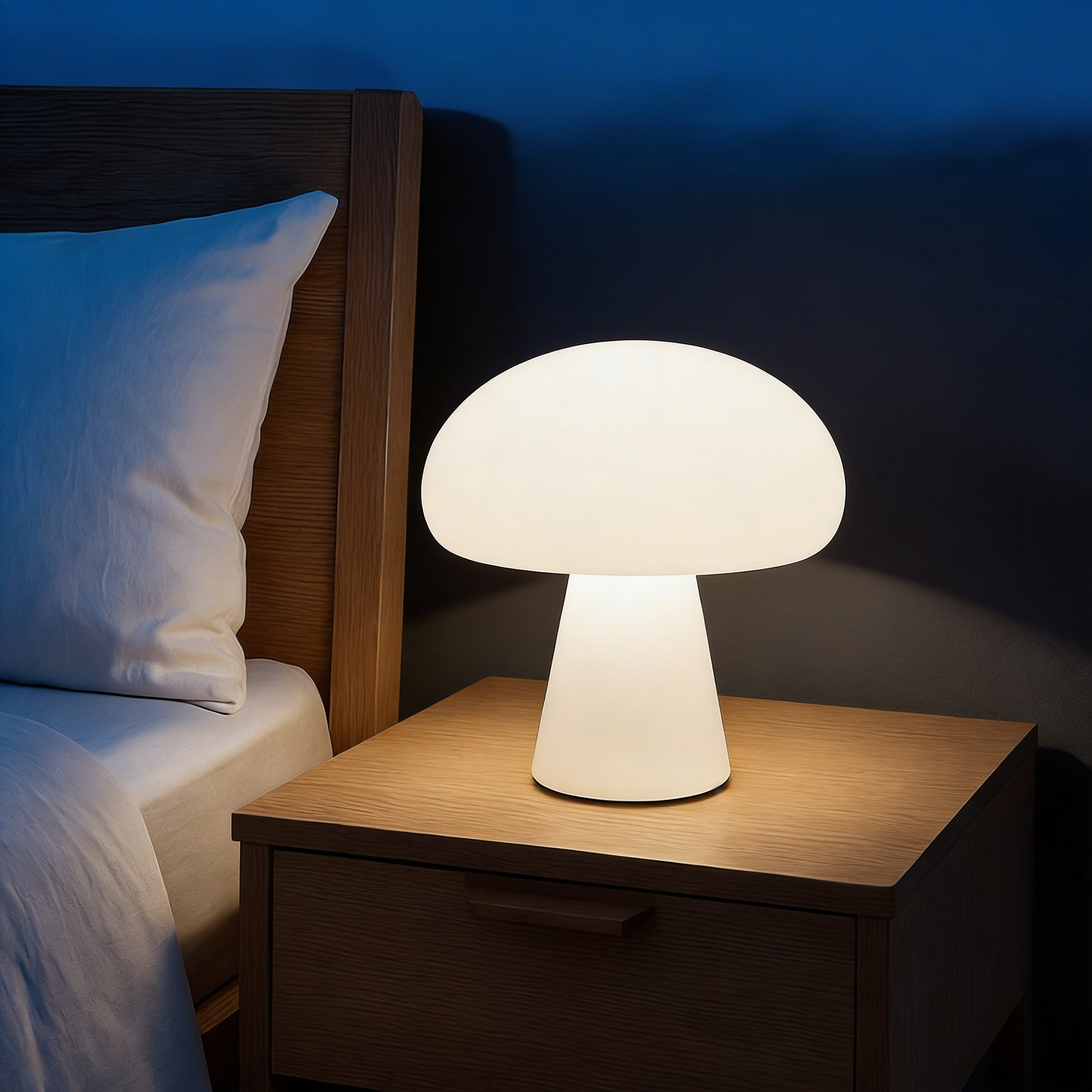 Lampe de Table Champignon – Utilisation Intérieure et Extérieure