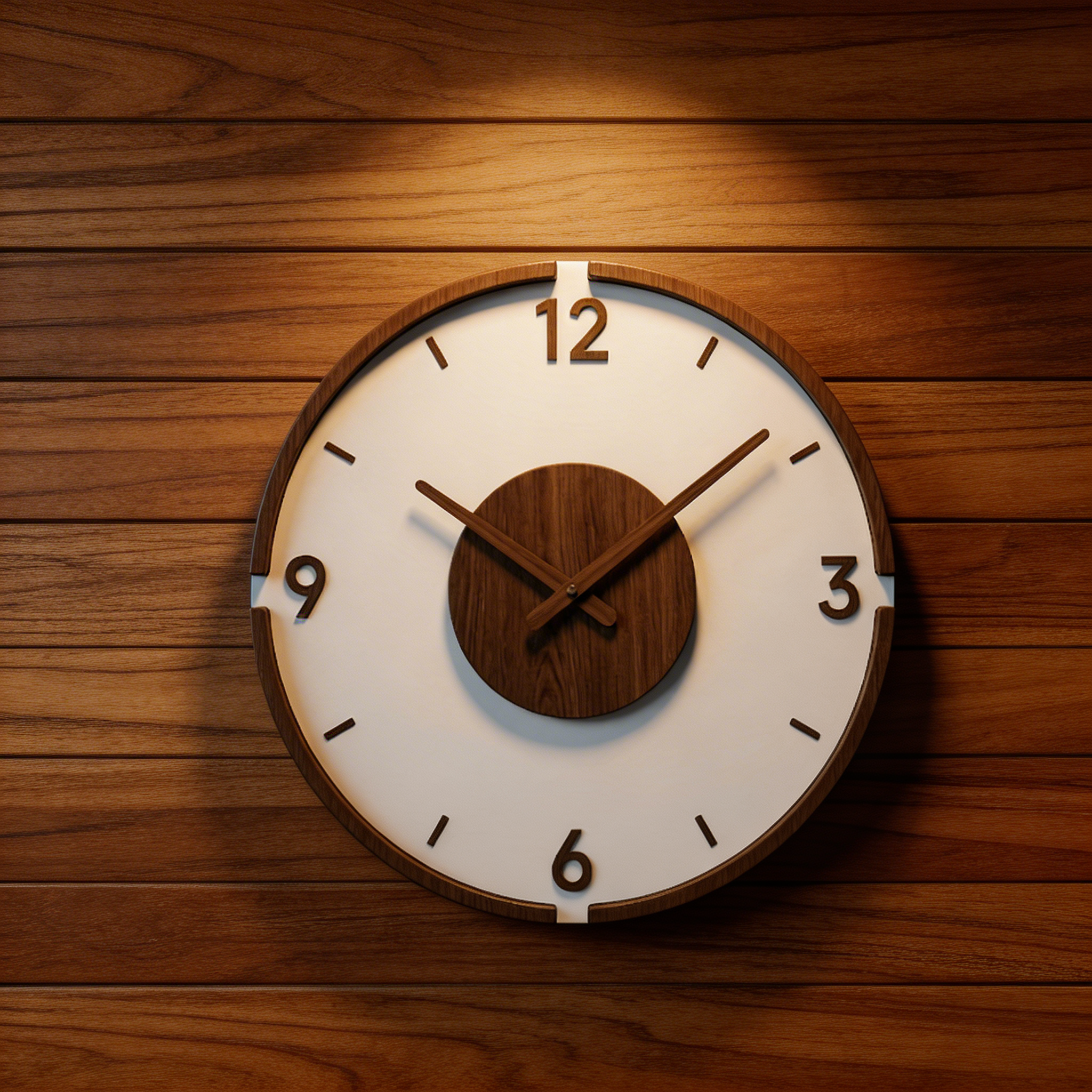 Horloge Murale Silencieuse Nordique – Design en Bois et Acrylique