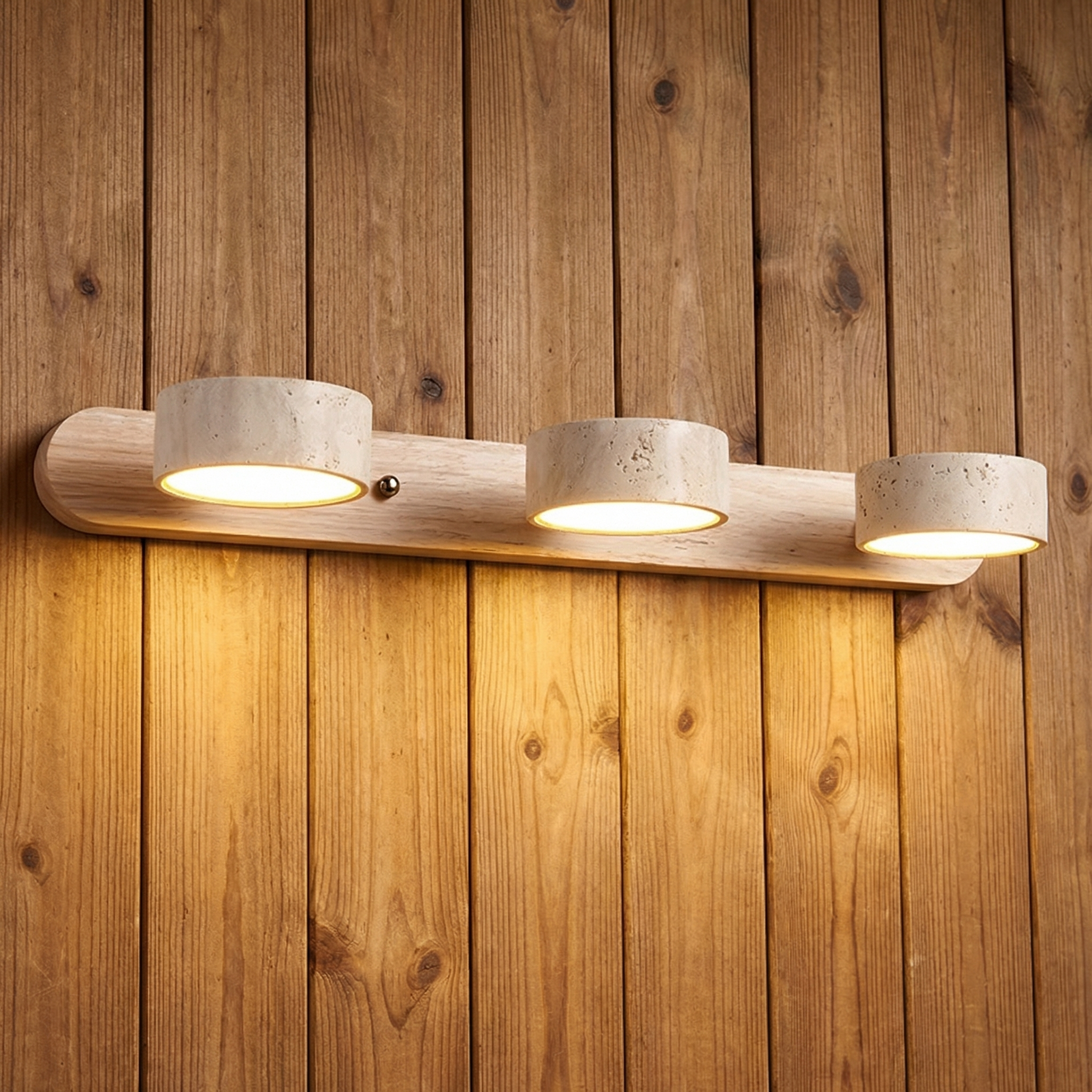 Applique Murale en Travertin – Design Moderne Naturel