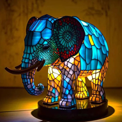 VitraFauna | Stained Glass Animal Table Lamp