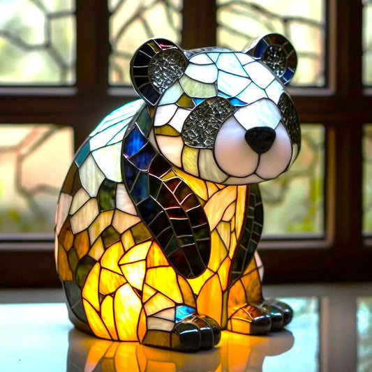 VitraFauna | Stained Glass Animal Table Lamp