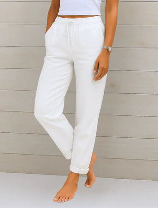 STRETCH LINNEN BROEK VOOR DAMES