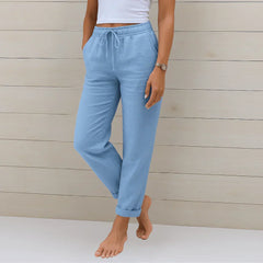 STRETCH LINNEN BROEK VOOR DAMES