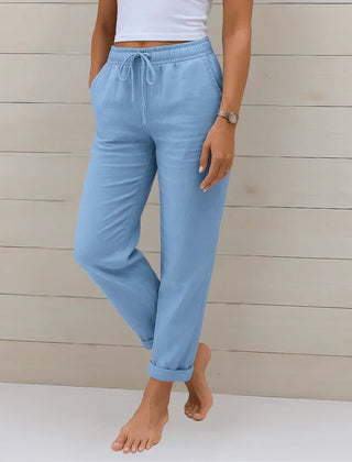 STRETCH LINNEN BROEK VOOR DAMES