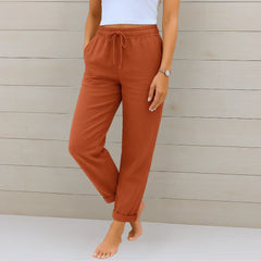 STRETCH LINNEN BROEK VOOR DAMES