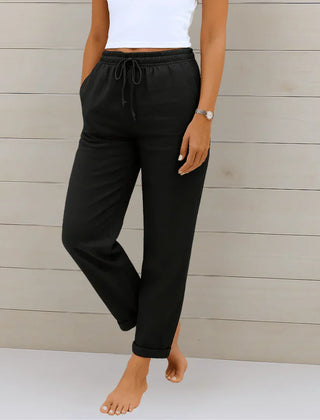 STRETCH LINNEN BROEK VOOR DAMES