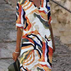 ABSTRACT GEPRINTE JURK VOOR VROUWEN