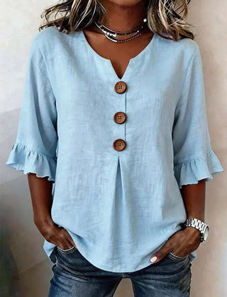 ROMANTISCHE BLOUSE MET RUFFLES VOOR VROUWEN