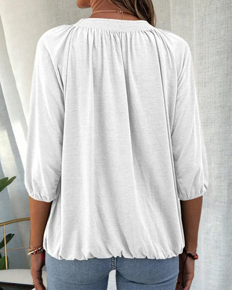 Laurenia | Bluse mit klassischen Ärmeln
