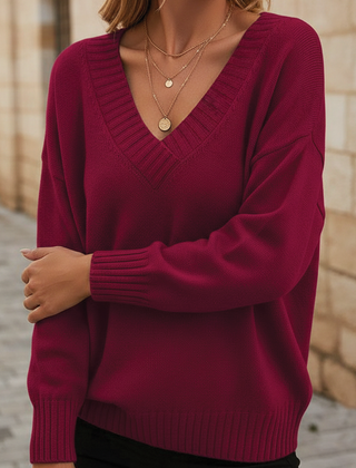 Amerie | Moderner Pullover mit V-Ausschnitt