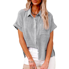 BLOUSE VAN LINNEN VOOR VROUWEN