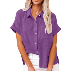 BLOUSE VAN LINNEN VOOR VROUWEN