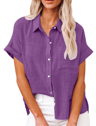 BLOUSE VAN LINNEN VOOR VROUWEN