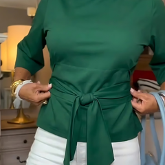 Daria™ | Stijlvolle Strik Taille Top (1+1 Gratis)