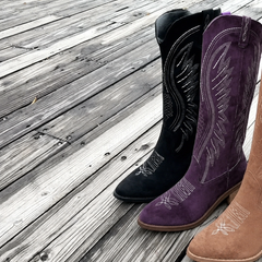 Claire | Cowboy-Wildlederstiefel für Damen