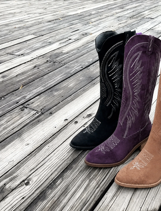 Claire | Cowboy-Wildlederstiefel für Damen
