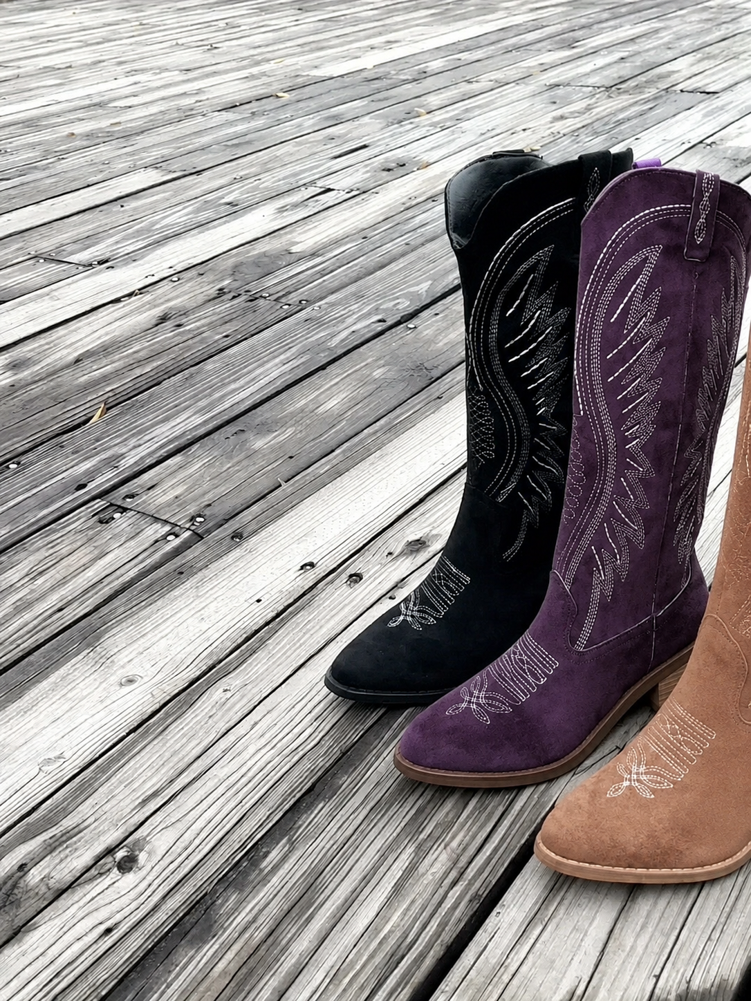 Claire | Cowboy-Wildlederstiefel für Damen