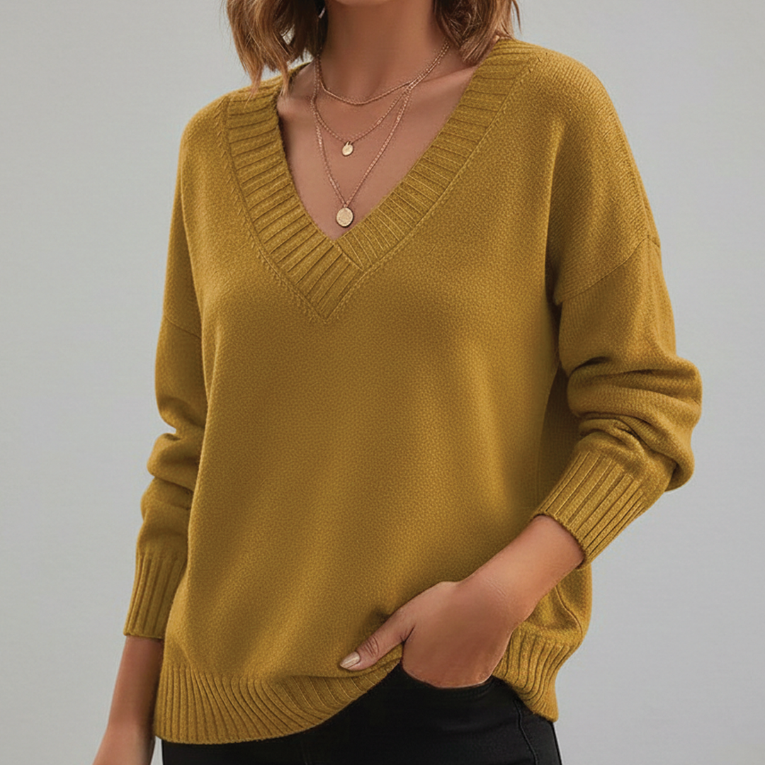 Amerie | Moderner Pullover mit V-Ausschnitt