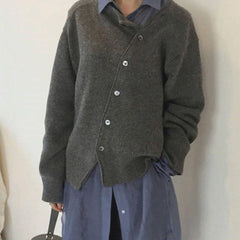 Alecia | Klassische Strickjacke mit Knöpfen