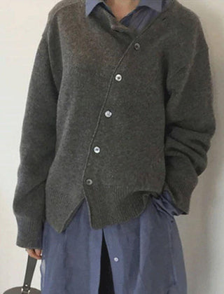 Alecia | Klassische Strickjacke mit Knöpfen