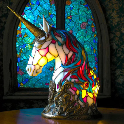 VitraFauna | Stained Glass Animal Table Lamp