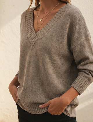 Amerie | Moderner Pullover mit V-Ausschnitt