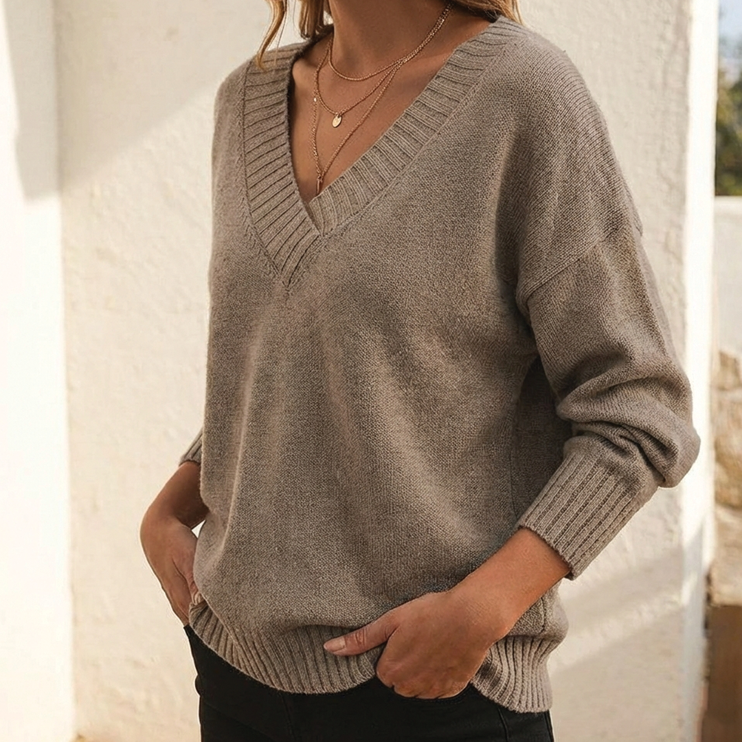 Amerie | Moderner Pullover mit V-Ausschnitt