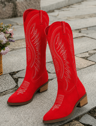 Claire | Cowboy-Wildlederstiefel für Damen