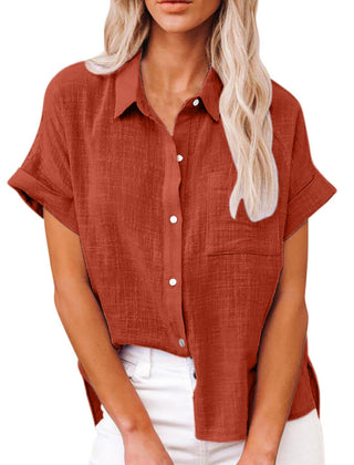 BLOUSE VAN LINNEN VOOR VROUWEN