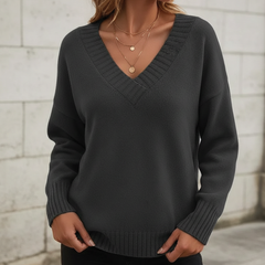 Amerie | Moderner Pullover mit V-Ausschnitt