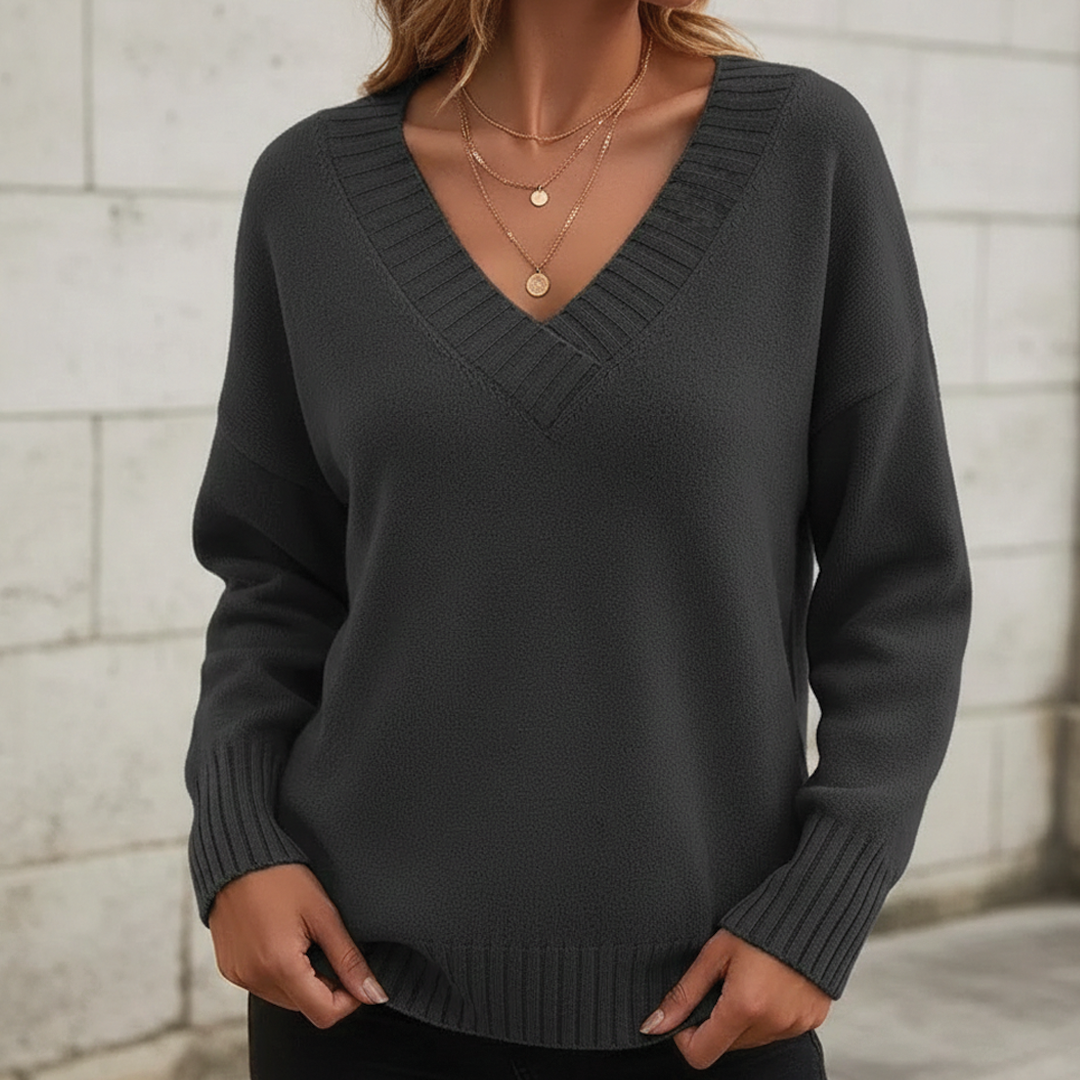 Amerie | Moderner Pullover mit V-Ausschnitt