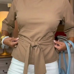 Daria™ | Stijlvolle Strik Taille Top (1+1 Gratis)