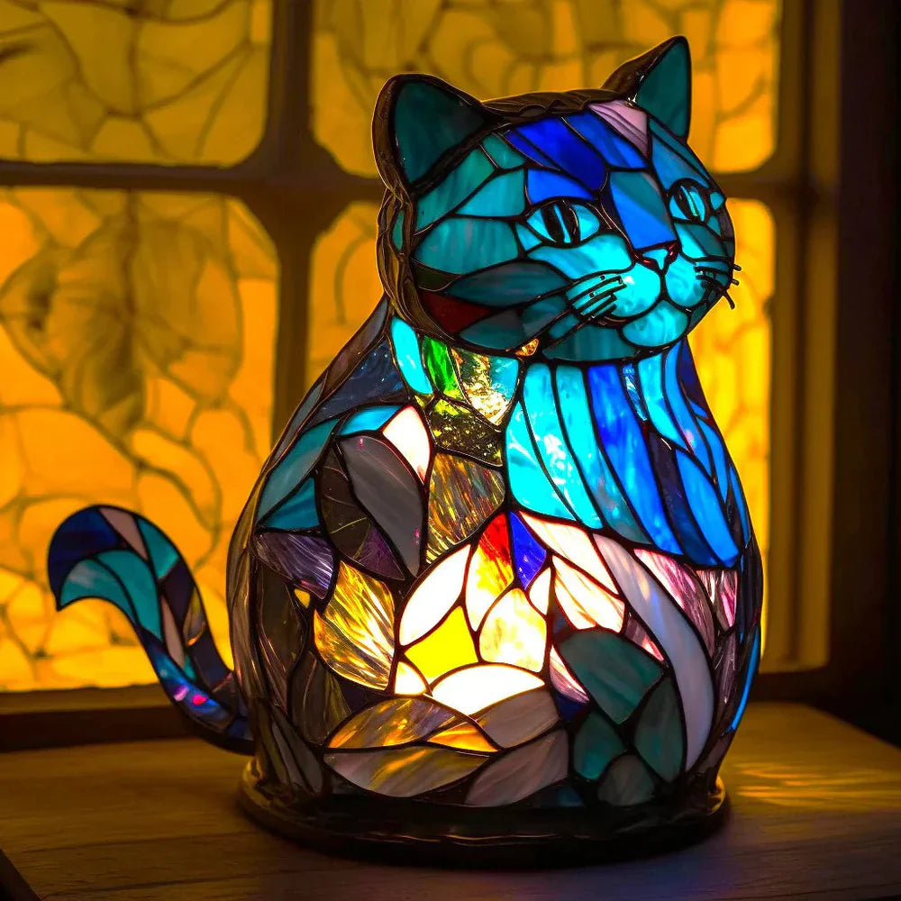 VitraFauna | Stained Glass Animal Table Lamp