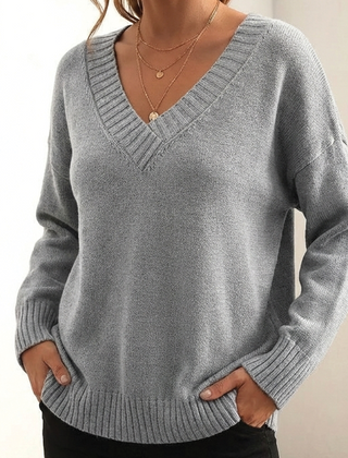 Amerie | Moderner Pullover mit V-Ausschnitt