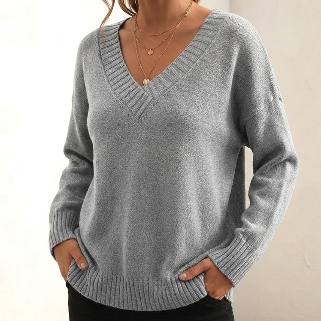 Amerie | Moderner Pullover mit V-Ausschnitt