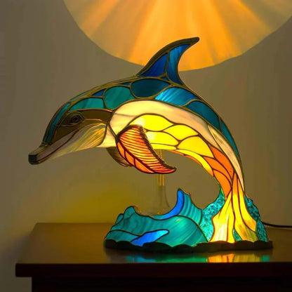 VitraFauna | Stained Glass Animal Table Lamp