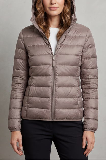 Women's Lightweight Packable Hooded Puffer Jacket – Winslet