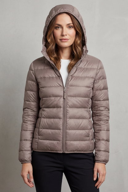 Women's Lightweight Packable Hooded Puffer Jacket – Winslet
