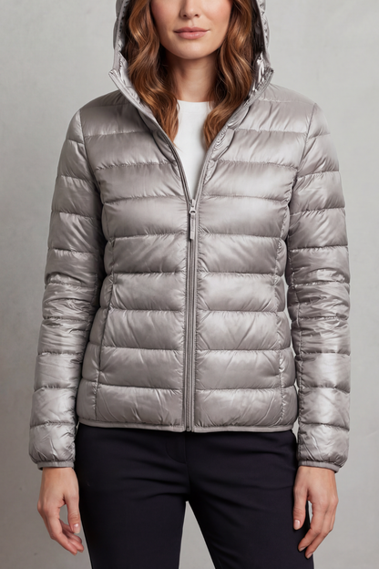 Women's Lightweight Packable Hooded Puffer Jacket – Winslet