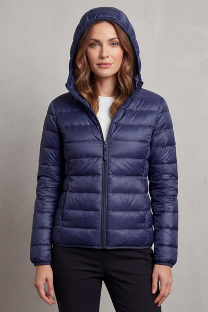Women's Lightweight Packable Hooded Puffer Jacket – Winslet