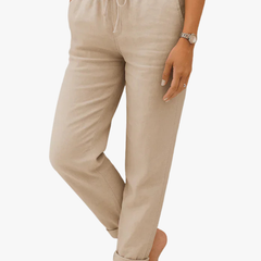 STRETCH LINNEN BROEK VOOR DAMES