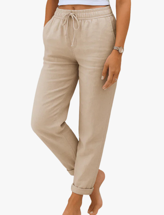 STRETCH LINNEN BROEK VOOR DAMES